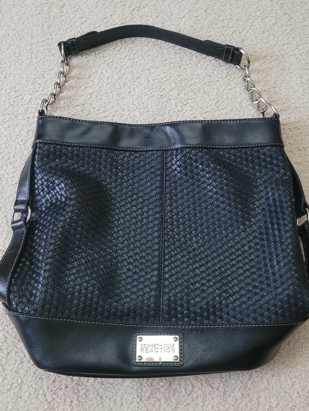 Kenneth Cole Reaction Black Y2K Shoulder Bag Moto